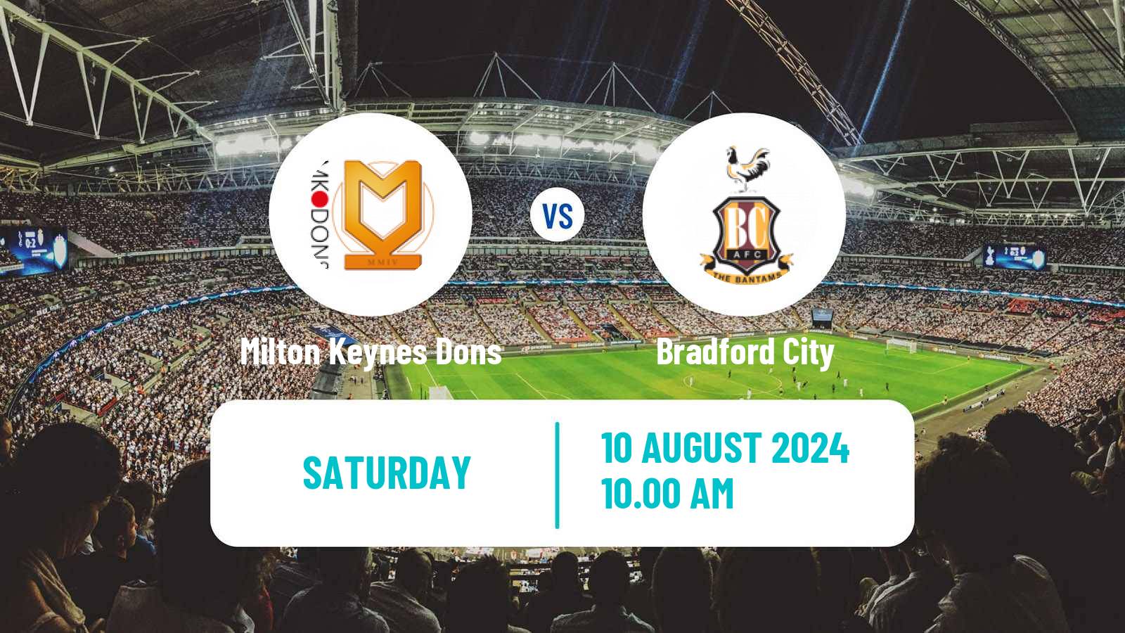 Soccer English League Two Milton Keynes Dons - Bradford City