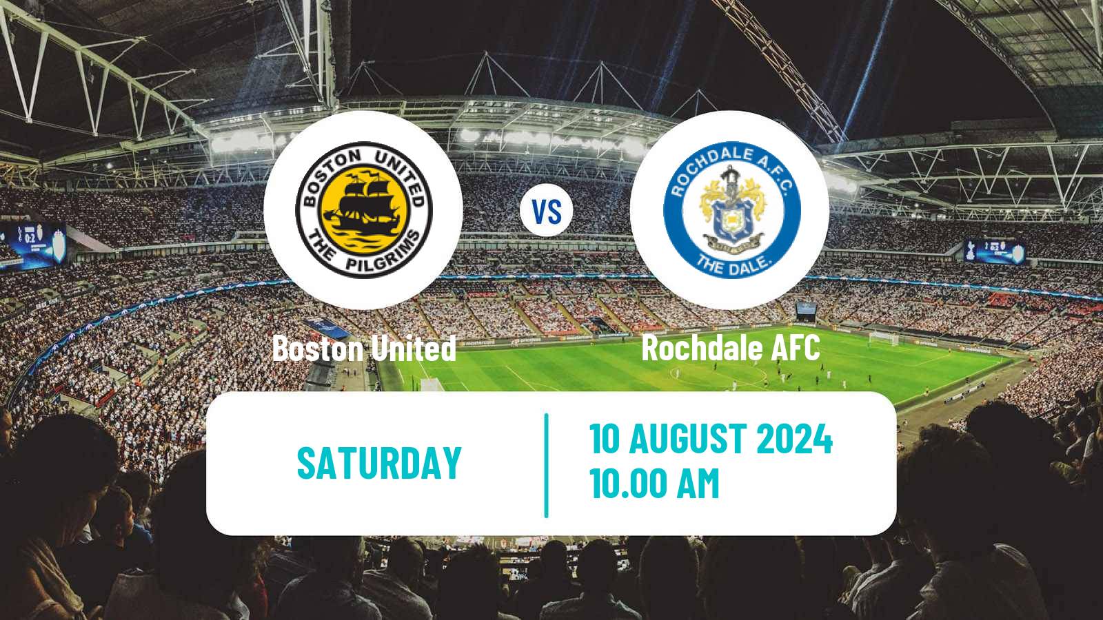 Soccer English National League Boston United - Rochdale