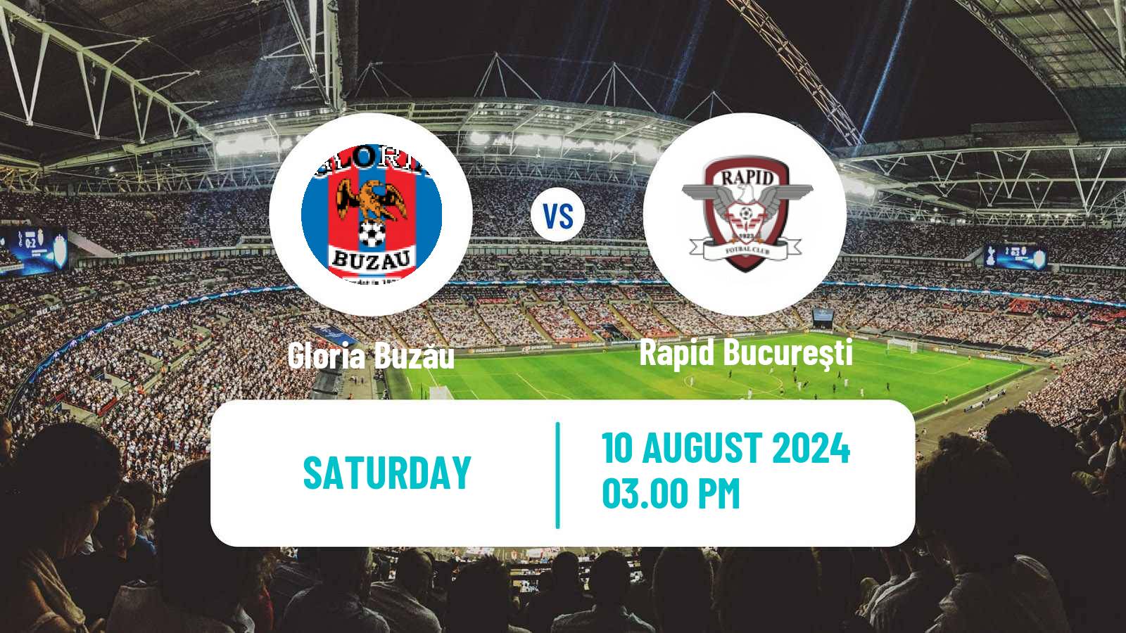 Soccer Romanian Liga 1 Gloria Buzău - Rapid Bucureşti