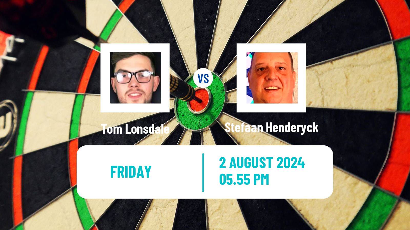 Darts Modus Super Series Tom Lonsdale - Stefaan Henderyck