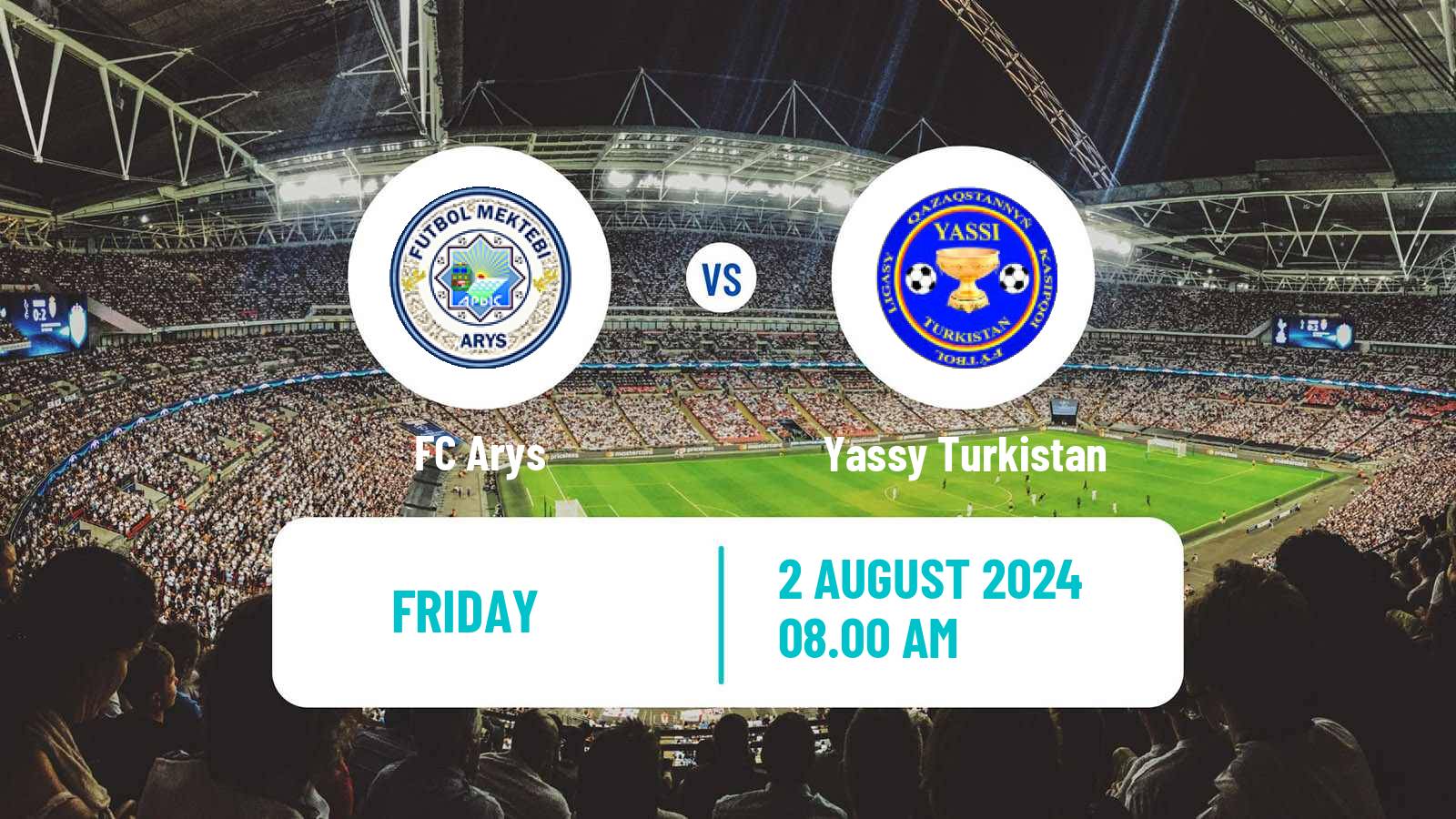 Soccer Kazakh First Division Arys - Yassy Turkistan