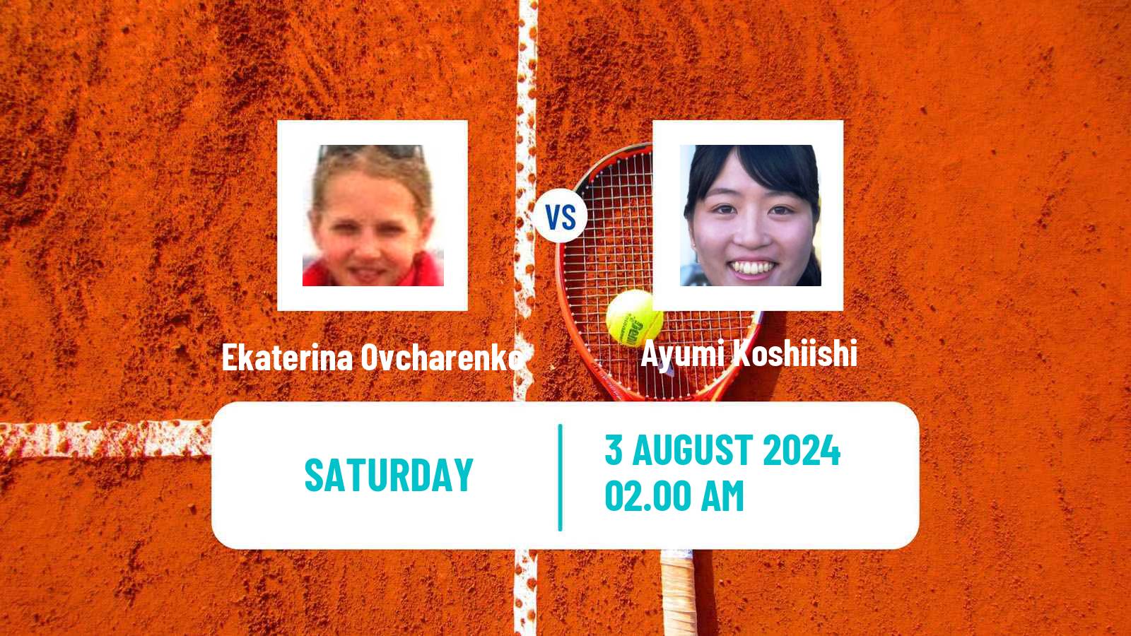 Tennis ITF W15 Ust Kamenogorsk Women Ekaterina Ovcharenko - Ayumi Koshiishi