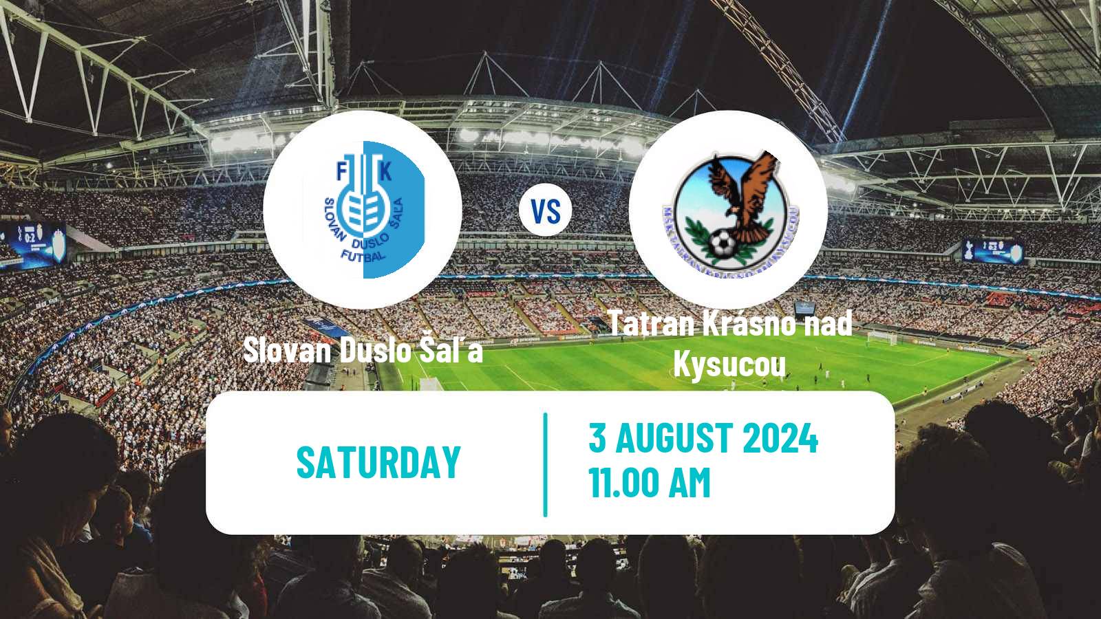 Soccer Slovak 3 Liga West Slovan Duslo Šaľa - Tatran Krásno nad Kysucou