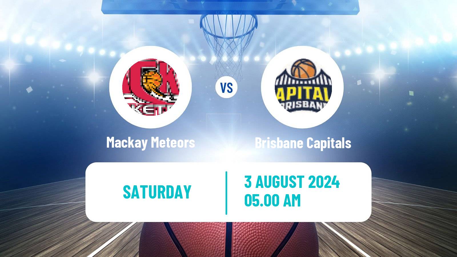 Basketball Australian NBL1 North Mackay Meteors - Brisbane Capitals