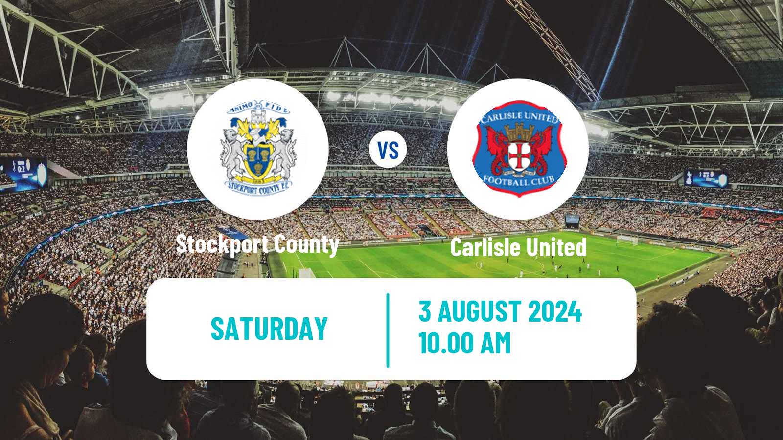 Soccer Club Friendly Stockport County - Carlisle United