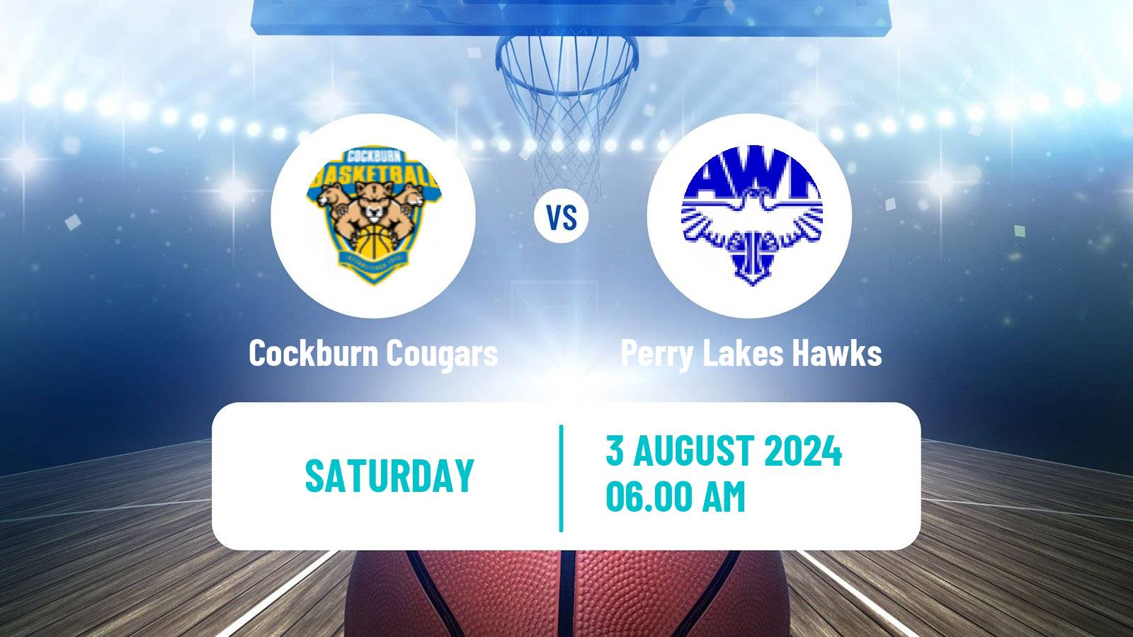 Basketball Australian NBL1 West Women Cockburn Cougars - Perry Lakes Hawks