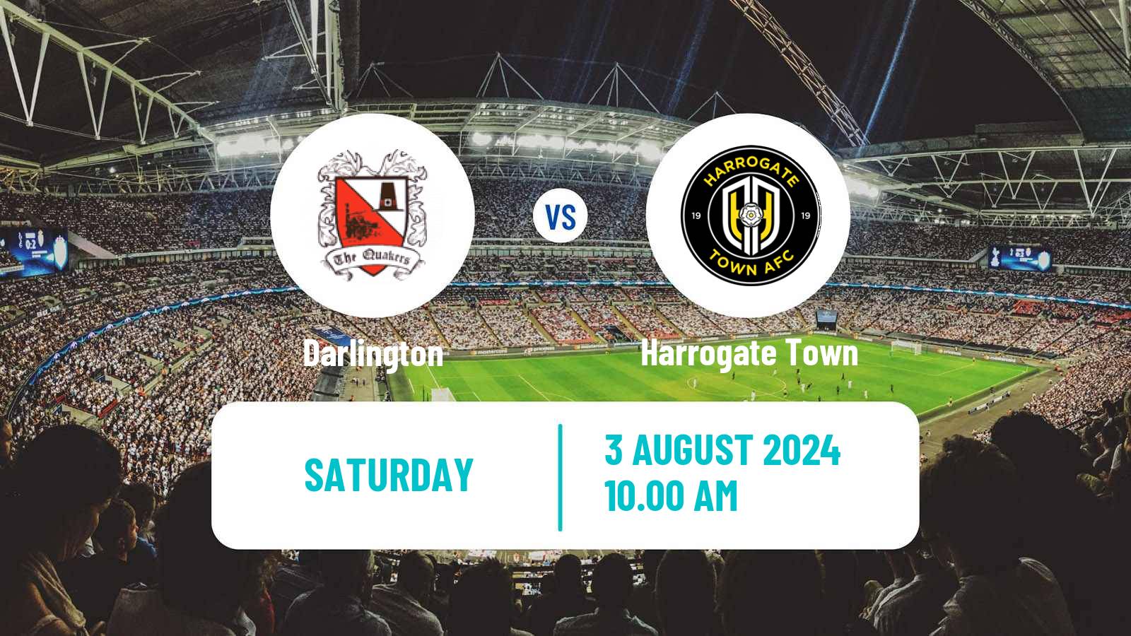 Soccer Club Friendly Darlington - Harrogate Town