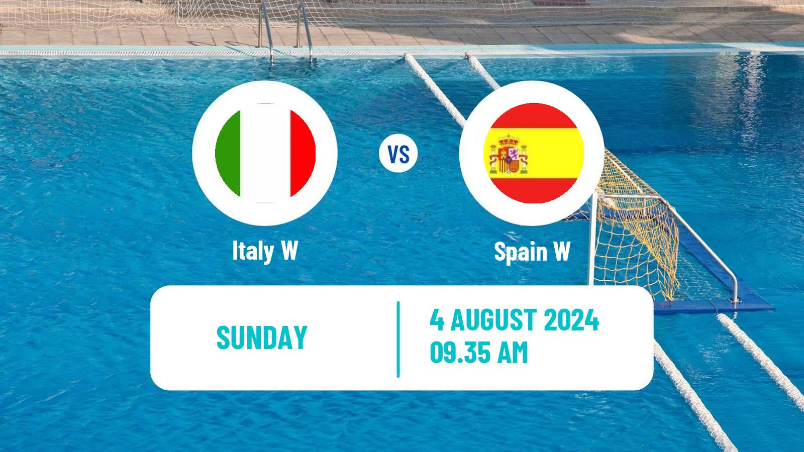 Water polo Olympic Games - Water polo Women Italy W - Spain W