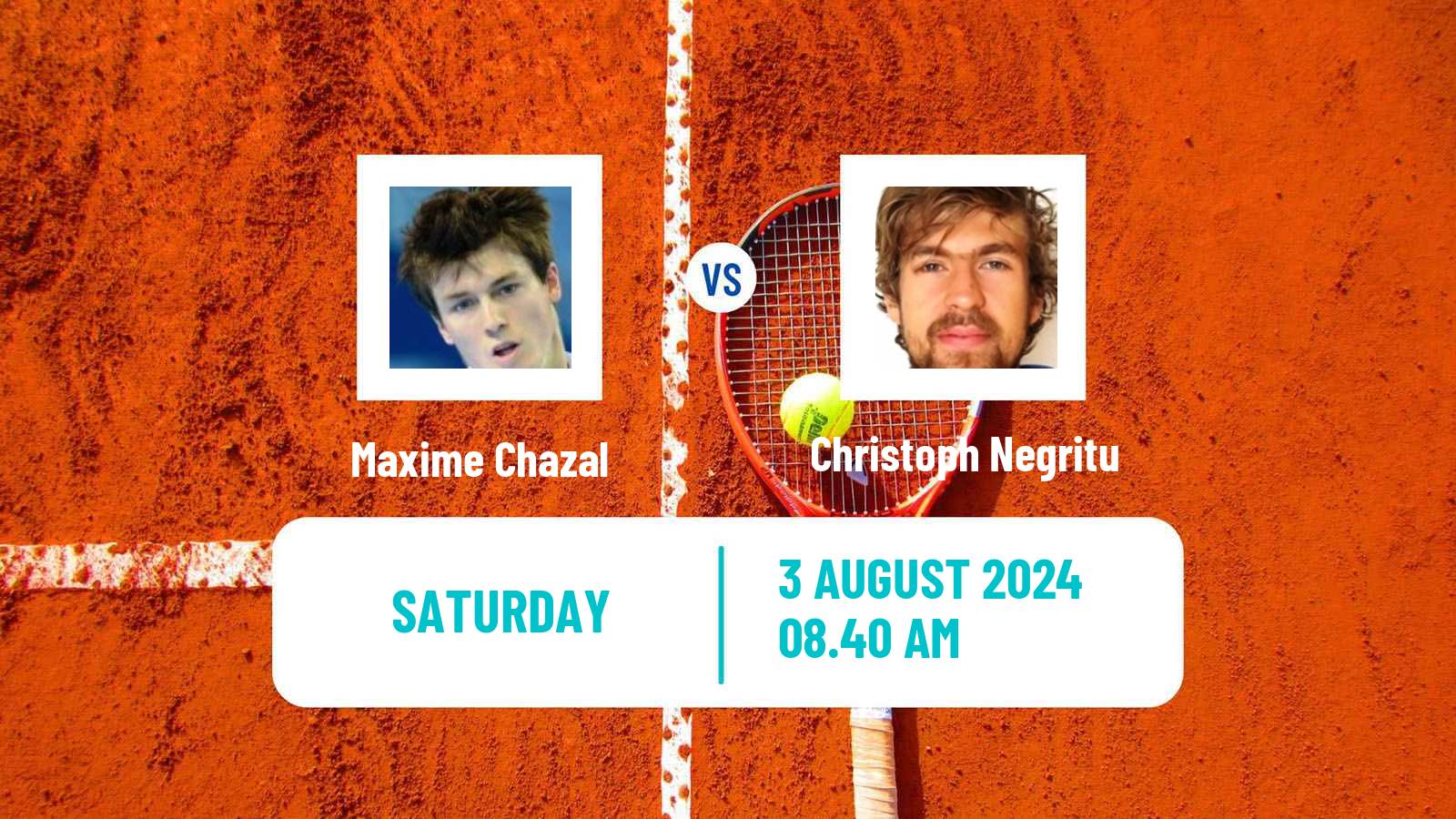 Tennis ITF M25 Wetzlar Men Maxime Chazal - Christoph Negritu