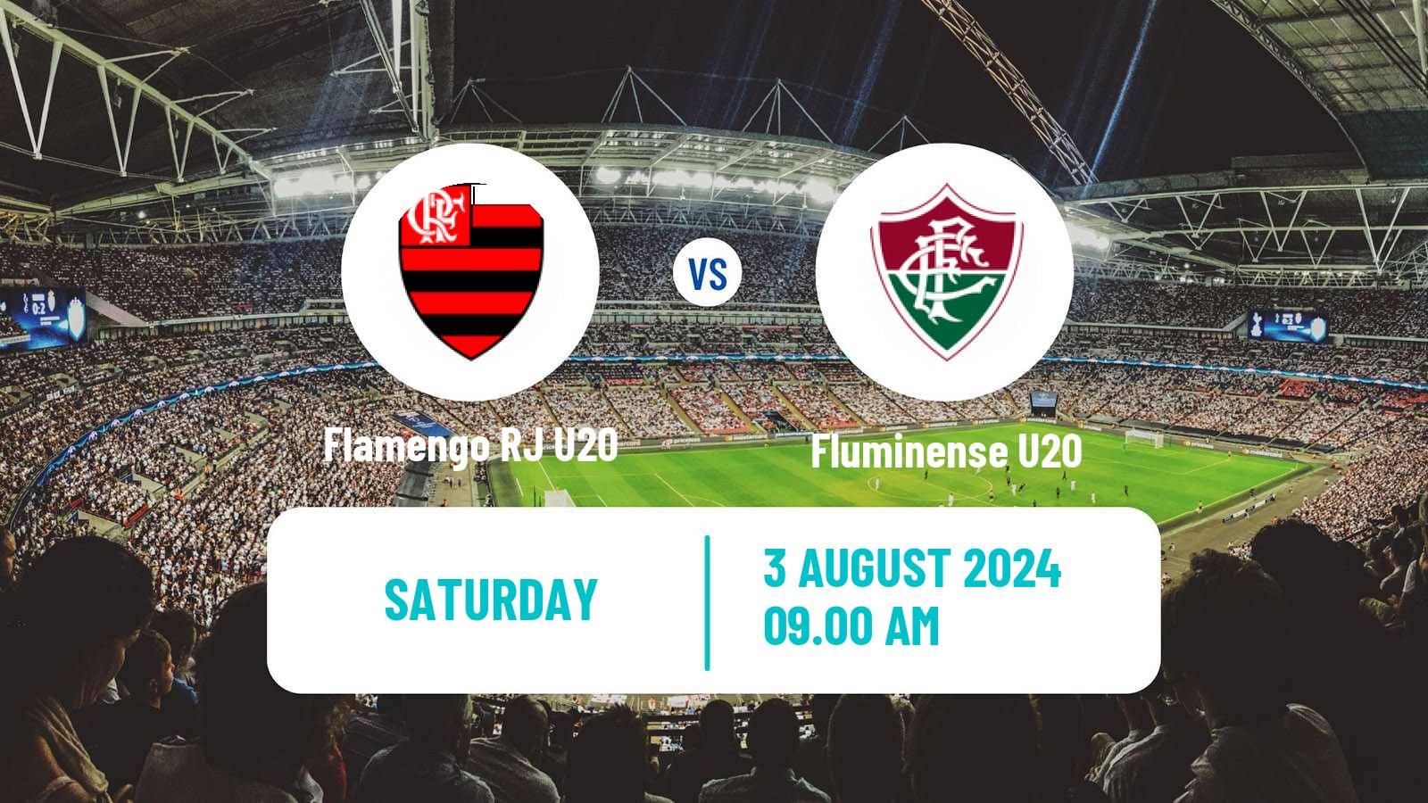 Soccer Brazilian Carioca U20 Flamengo RJ U20 - Fluminense U20