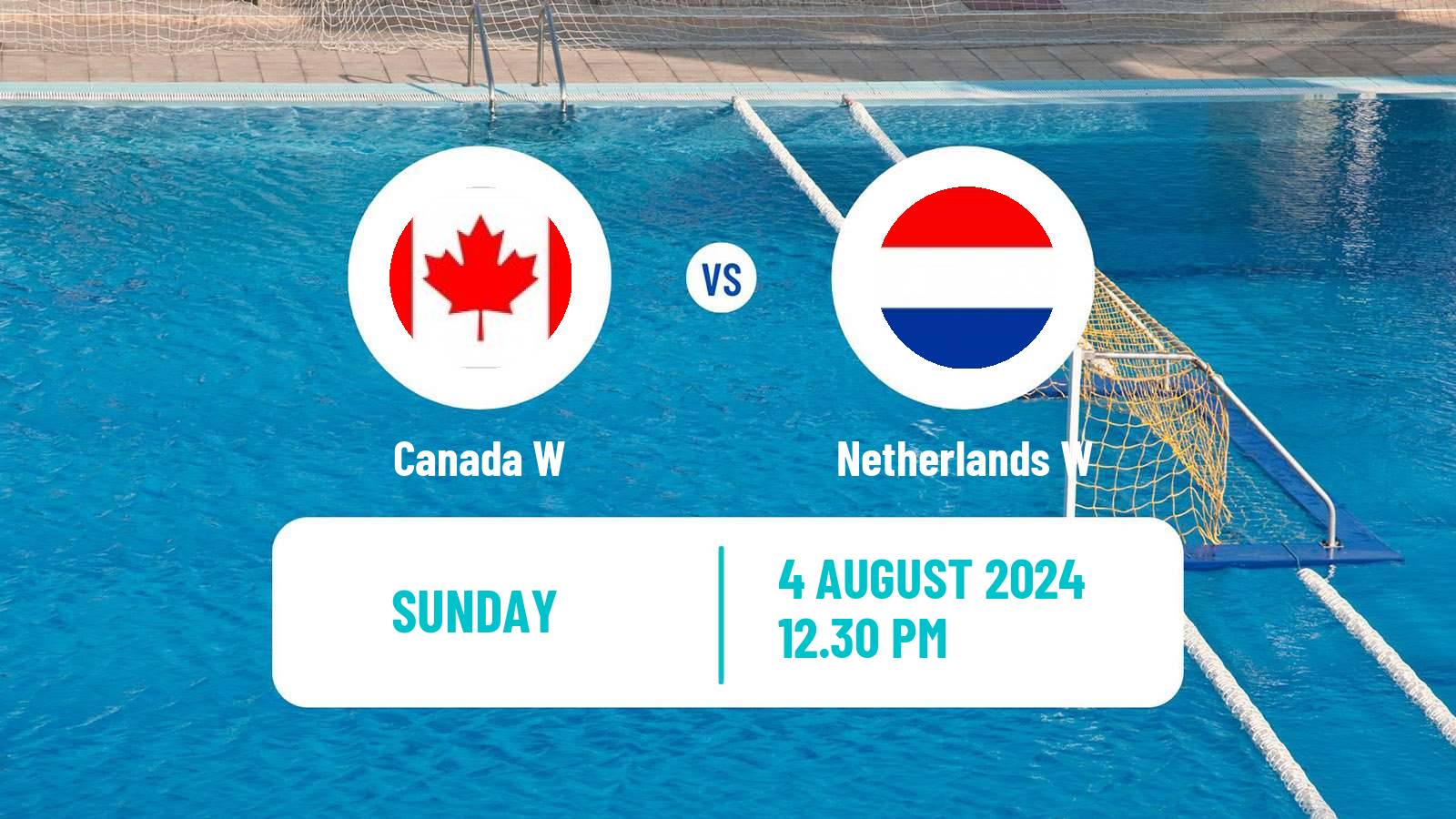 Water polo Olympic Games - Water polo Women Canada W - Netherlands W