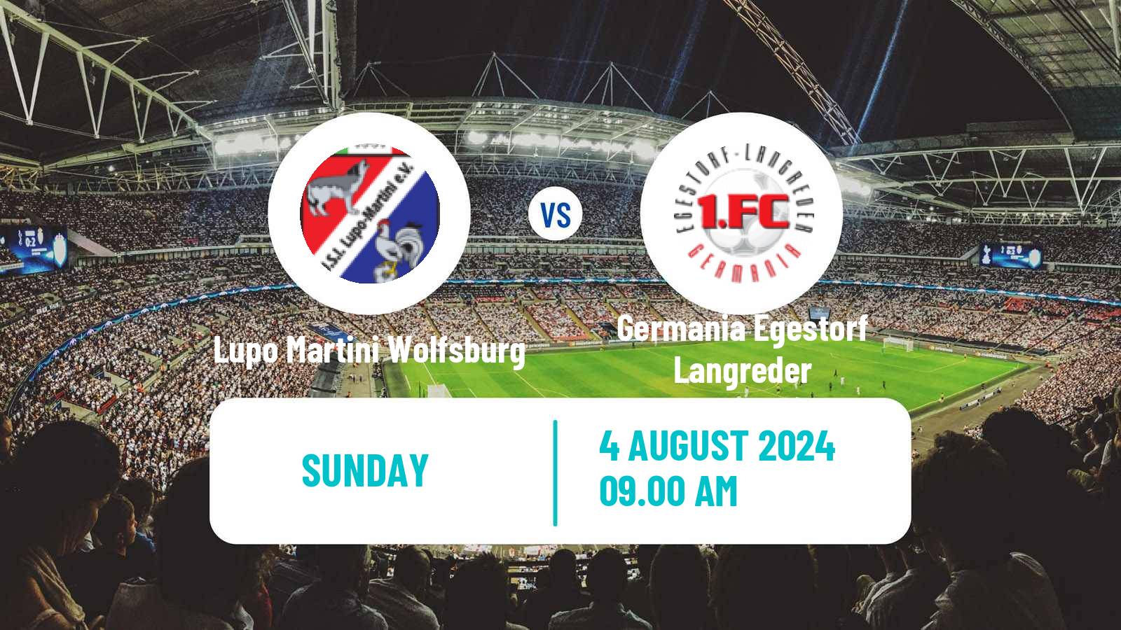 Soccer German Oberliga Niedersachsen Lupo Martini Wolfsburg - Germania Egestorf Langreder