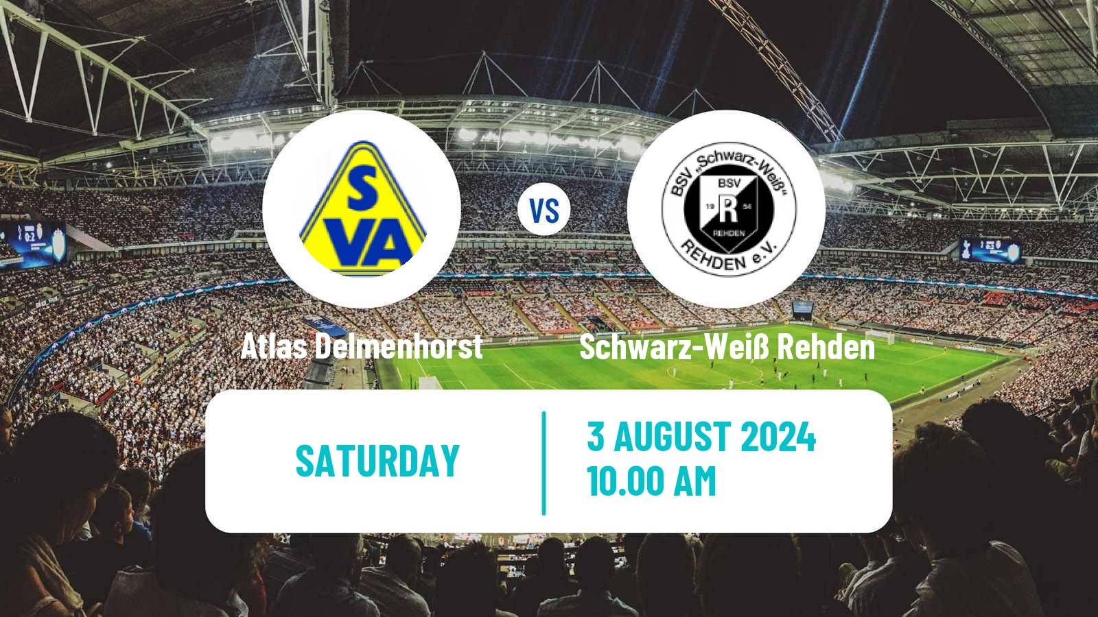 Soccer German Oberliga Niedersachsen Atlas Delmenhorst - Schwarz-Weiß Rehden