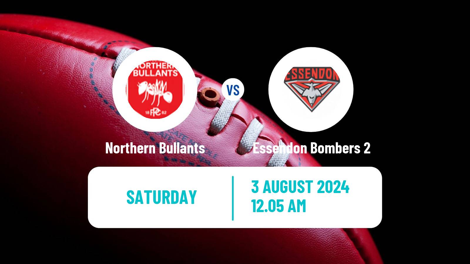 Aussie rules VFL Northern Bullants - Essendon Bombers 2