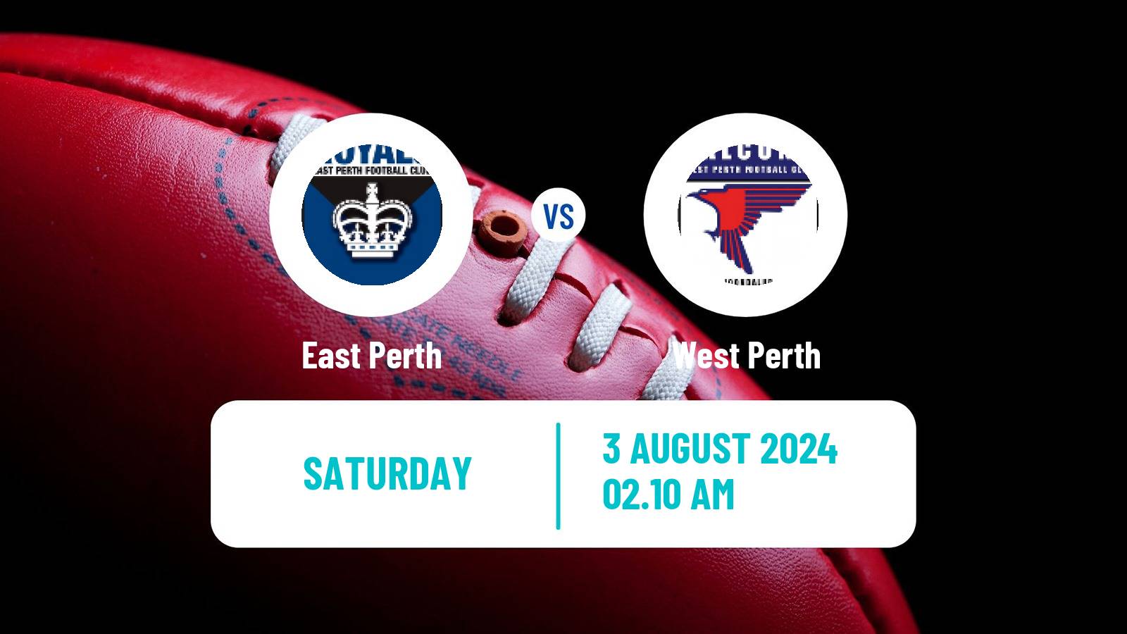 Aussie rules WAFL East Perth - West Perth