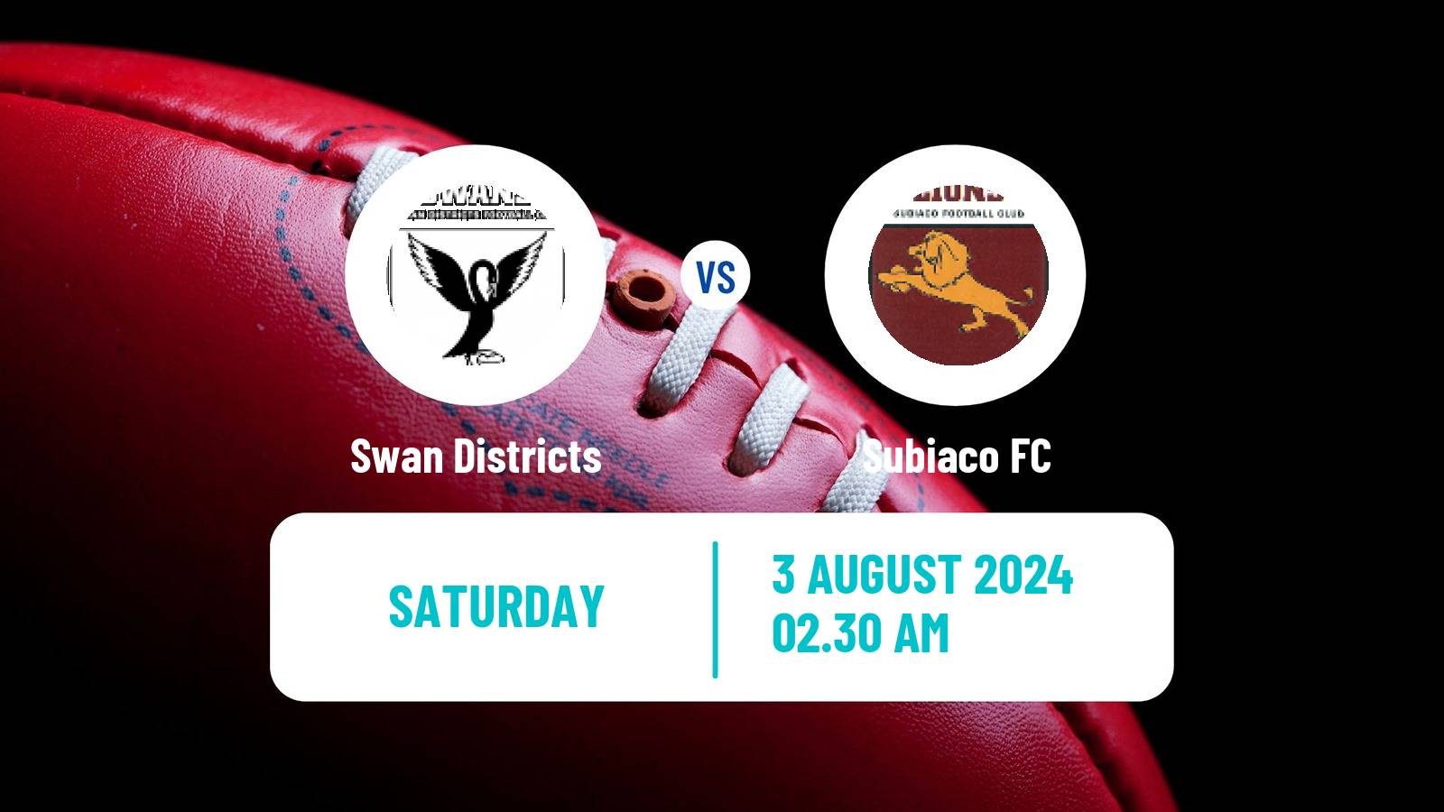 Aussie rules WAFL Swan Districts - Subiaco