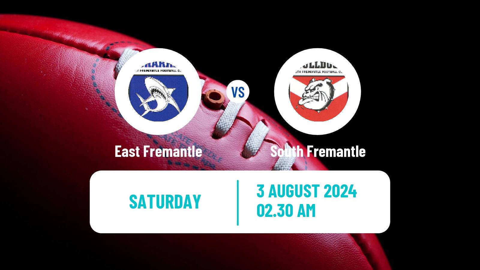 Aussie rules WAFL East Fremantle - South Fremantle