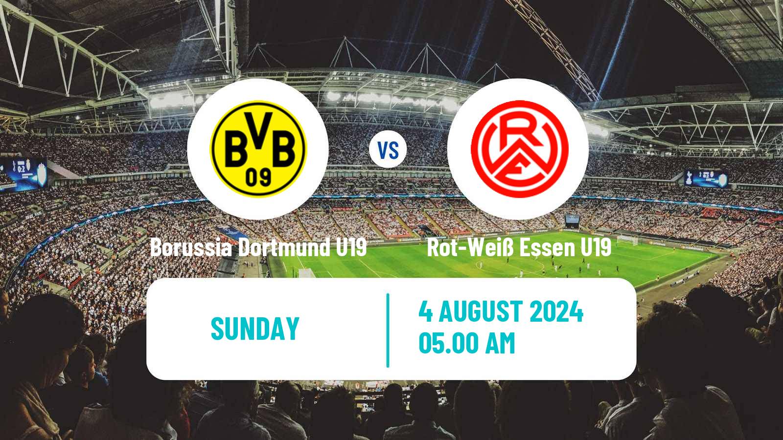 Soccer German DFB Youth League Borussia Dortmund U19 - Rot-Weiß Essen U19