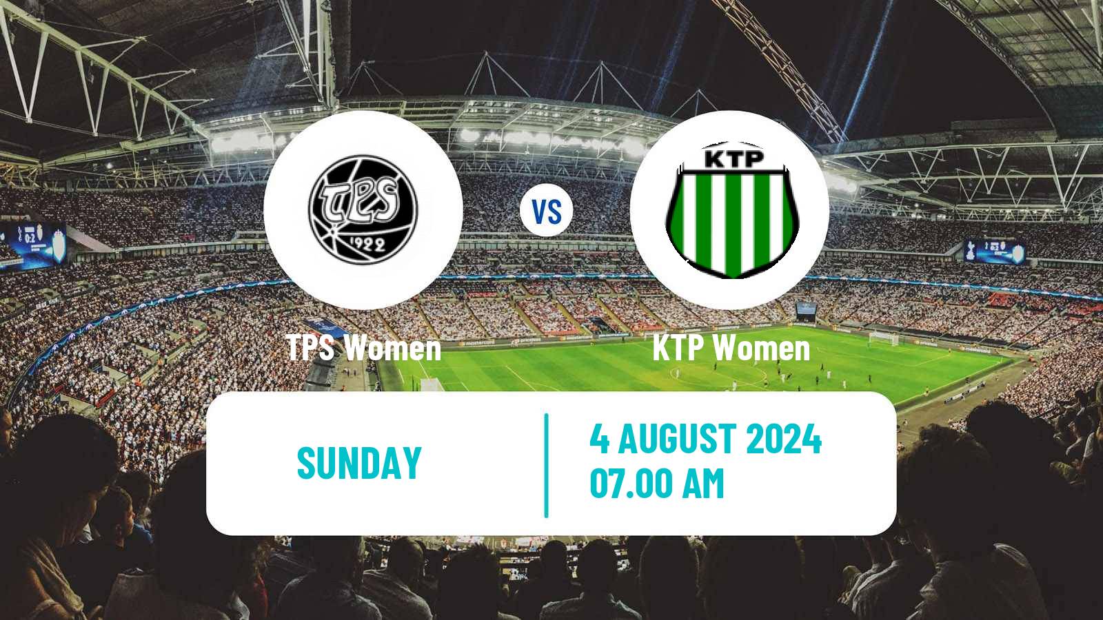 Soccer Finnish Ykkonen Women TPS - KTP