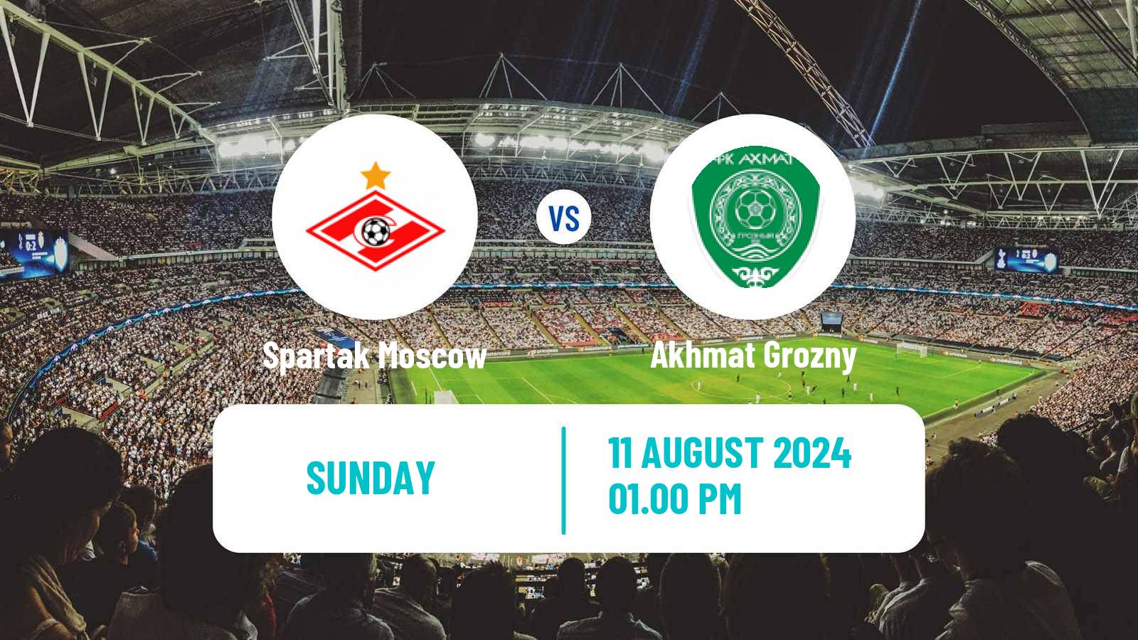 Soccer Russian Premier League Spartak Moscow - Akhmat Grozny