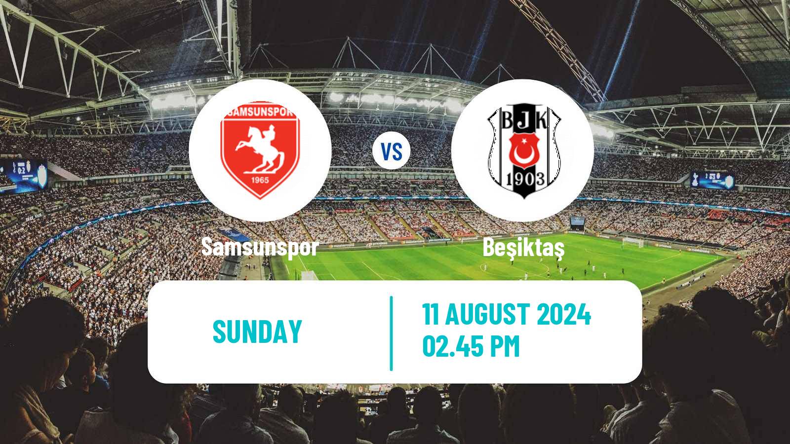 Soccer Turkish Super League Samsunspor - Beşiktaş