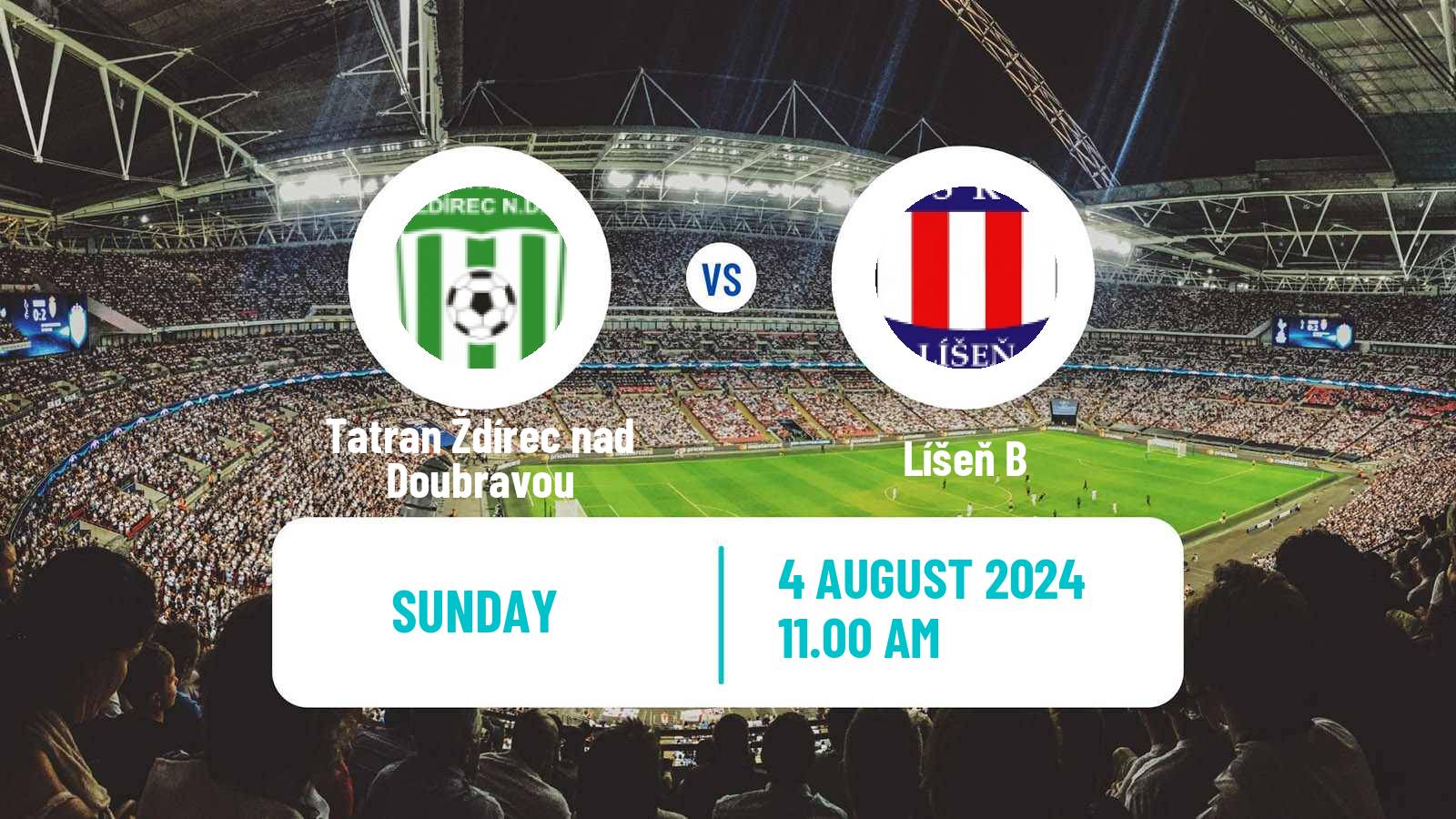 Soccer Czech Division D Tatran Ždírec nad Doubravou - Líšeň B