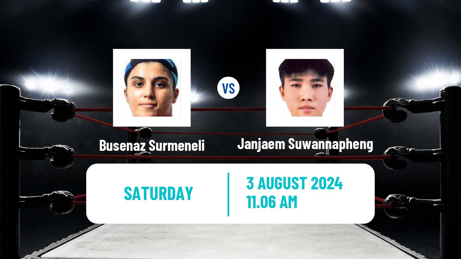 Boxing Welterweight Olympic Games Women Busenaz Surmeneli - Janjaem Suwannapheng