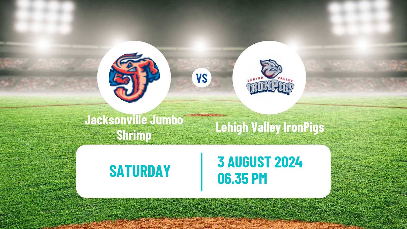 Baseball IL Jacksonville Jumbo Shrimp - Lehigh Valley IronPigs