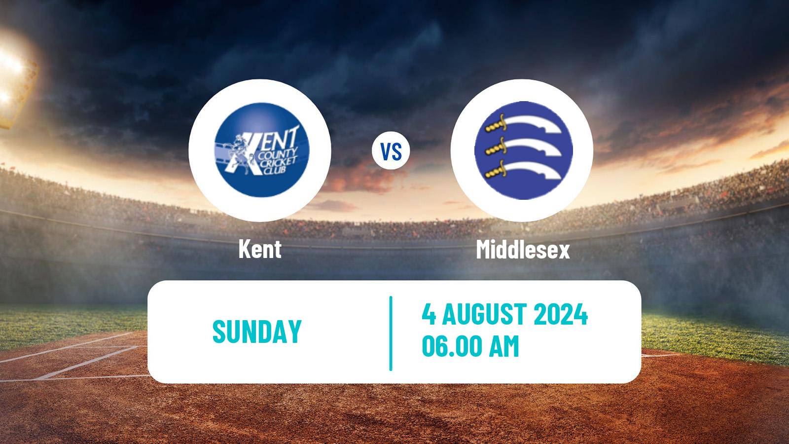 Cricket Royal London One-Day Cup Kent - Middlesex