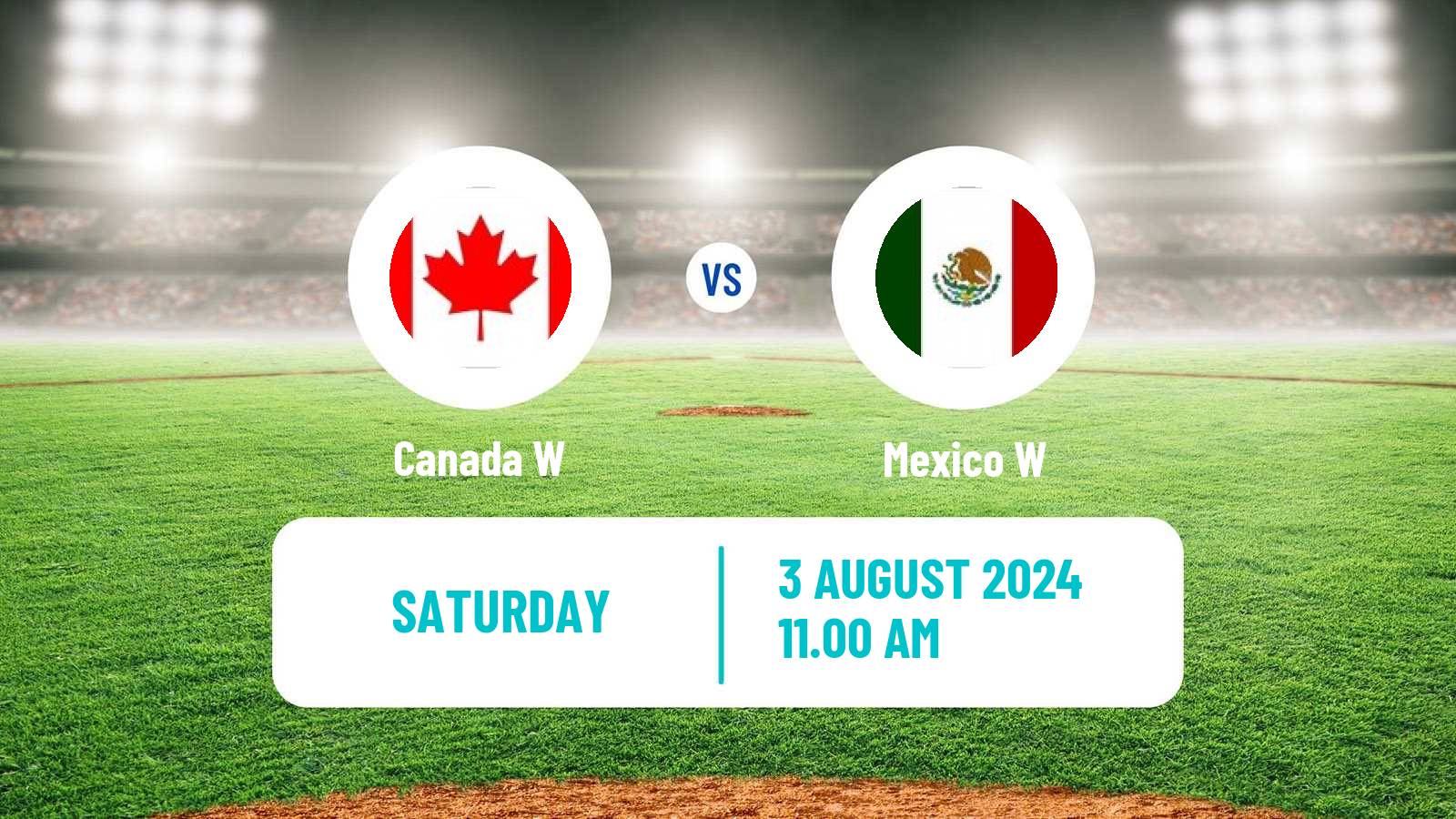 Baseball World Cup Baseball Women Canada W - Mexico W