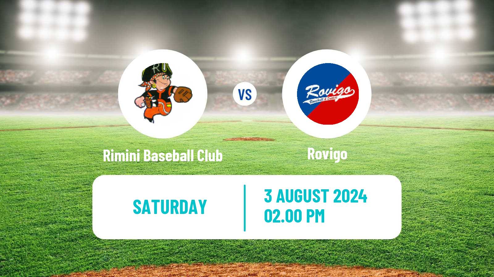 Baseball Italian Serie A1 Baseball Rimini Baseball Club - Rovigo