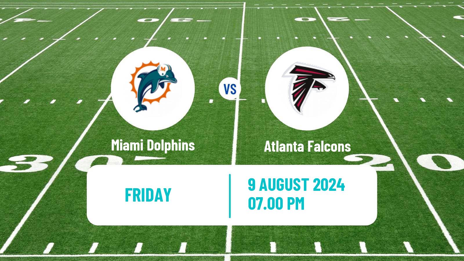 American football NFL Miami Dolphins - Atlanta Falcons