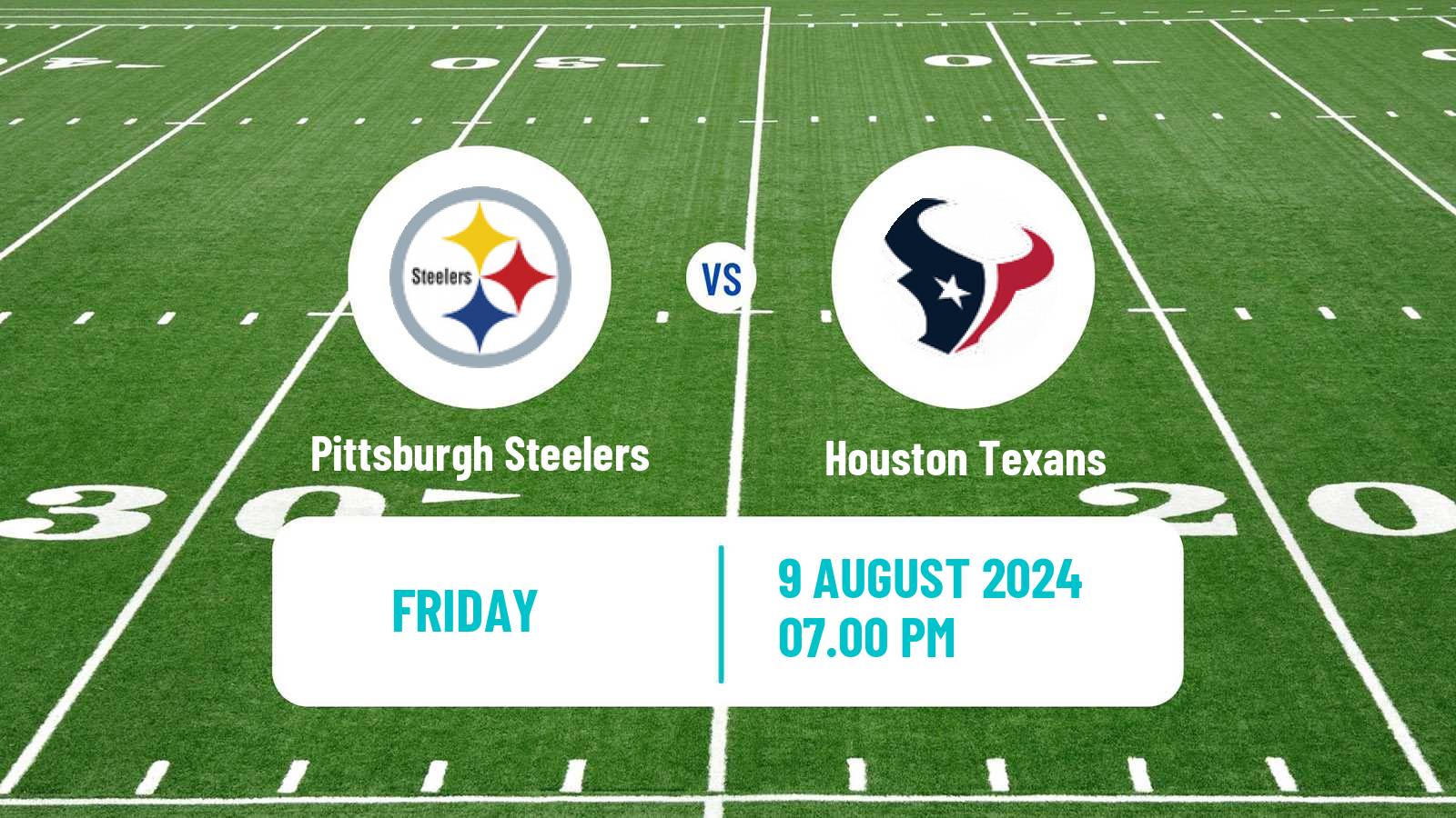 American football NFL Pittsburgh Steelers - Houston Texans