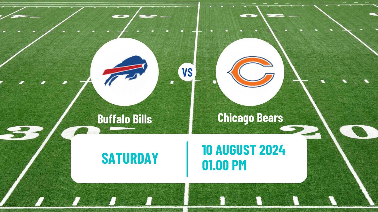 American football NFL Buffalo Bills - Chicago Bears