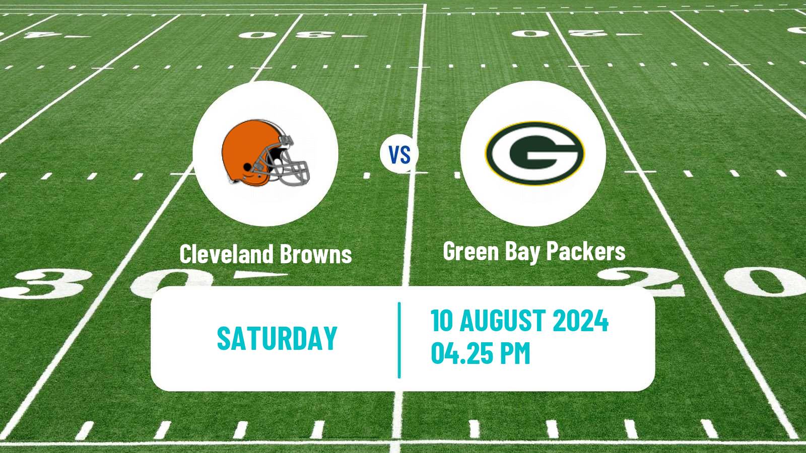 American football NFL Cleveland Browns - Green Bay Packers