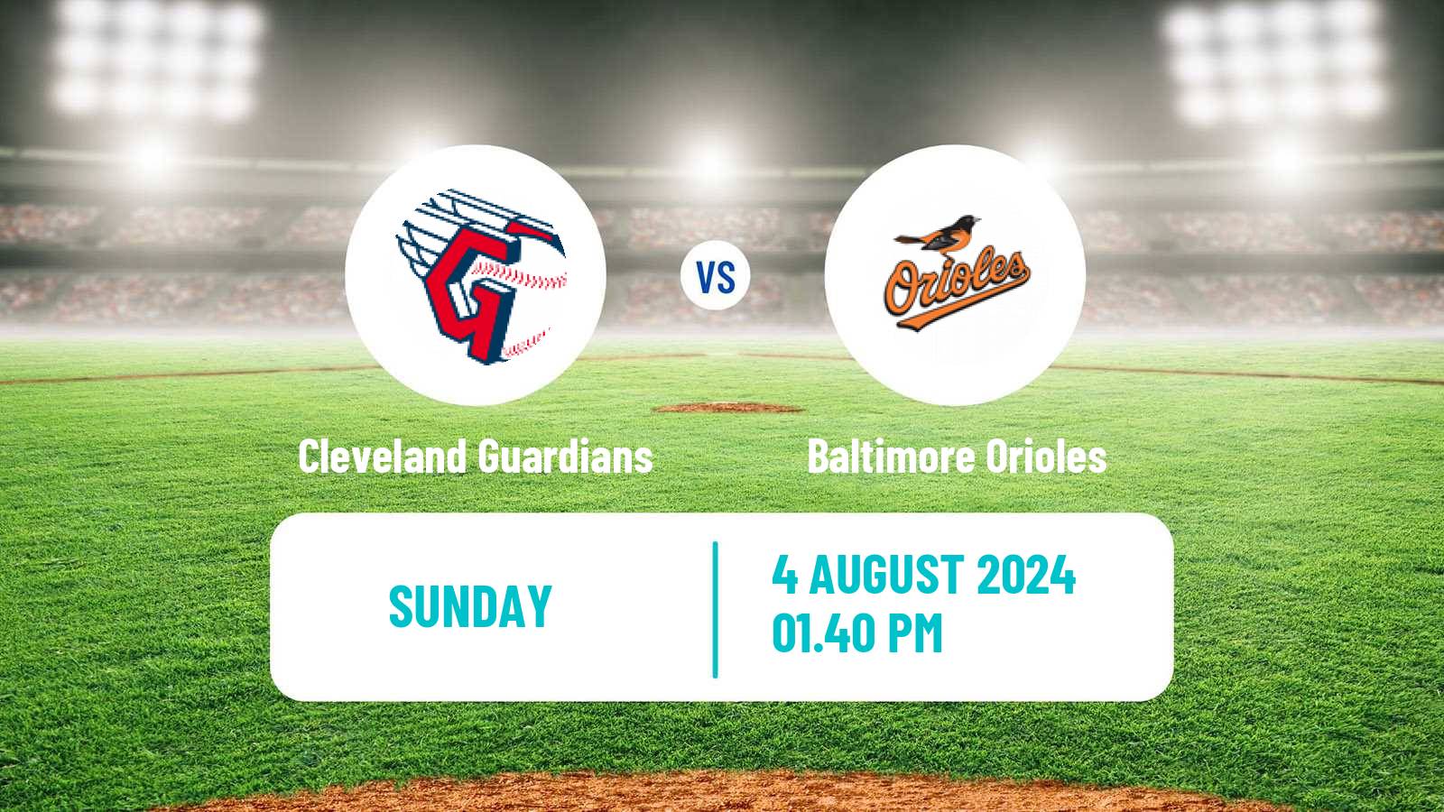 Baseball MLB Cleveland Guardians - Baltimore Orioles