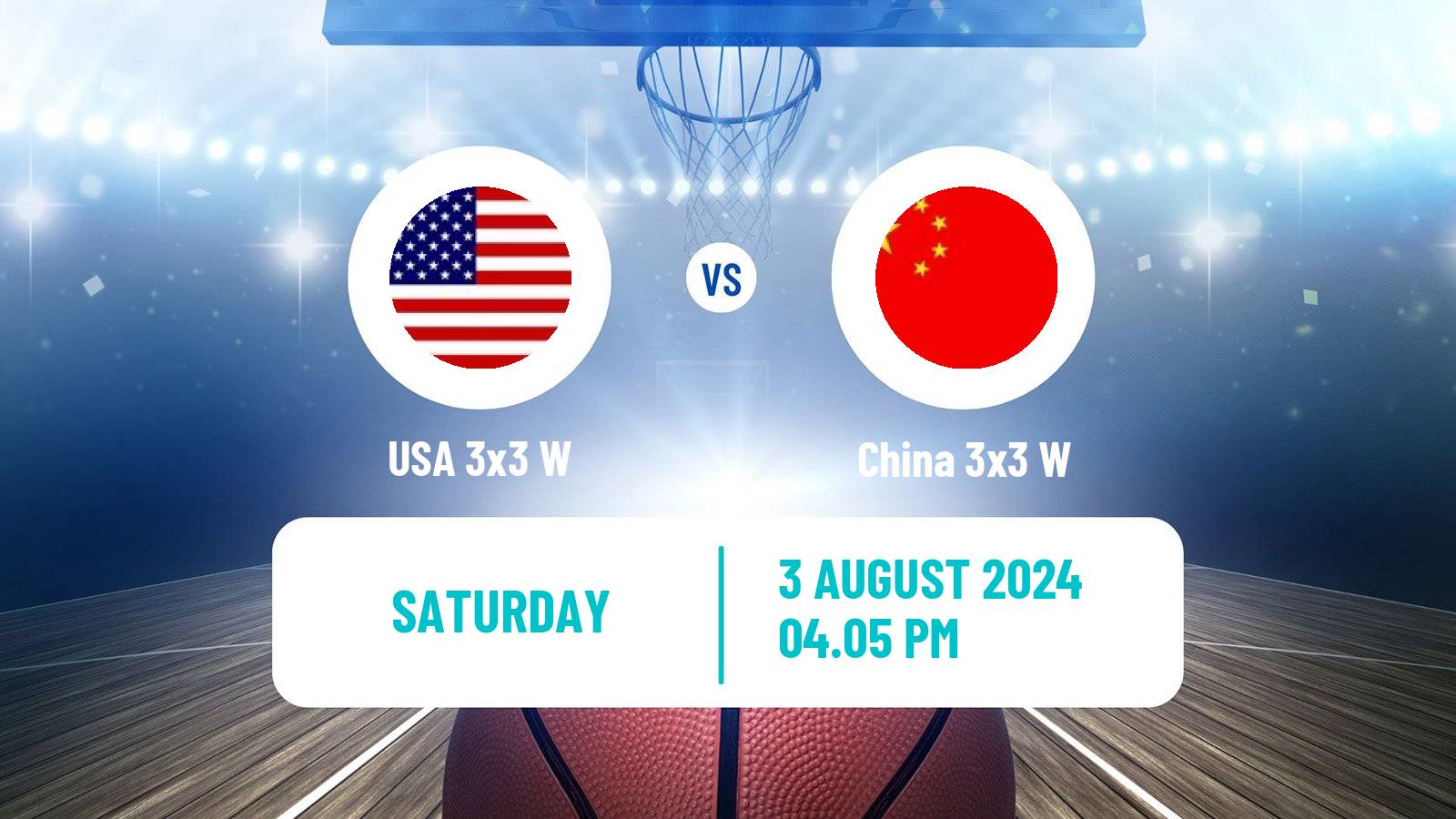 Basketball Olympic Games Basketball 3x3 Women USA 3x3 W - China 3x3 W