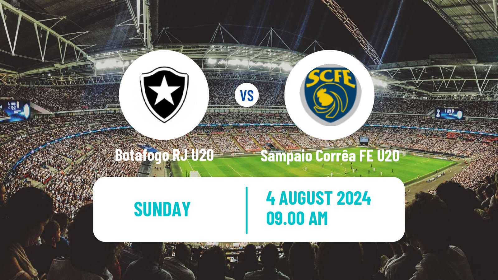 Soccer Brazilian Carioca U20 Botafogo RJ U20 - Sampaio Corrêa FE U20