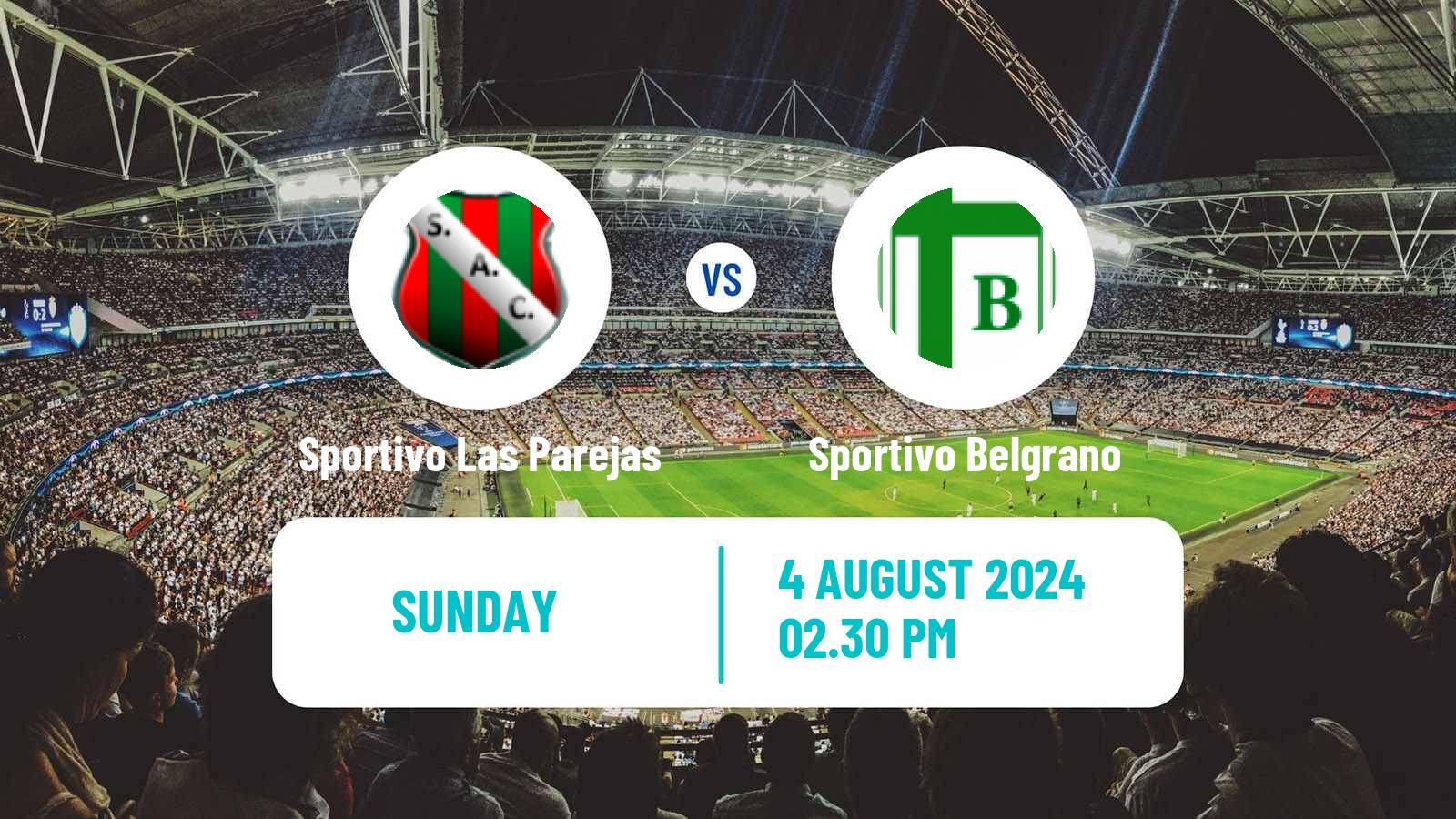 Soccer Argentinian Torneo Federal Sportivo Las Parejas - Sportivo Belgrano