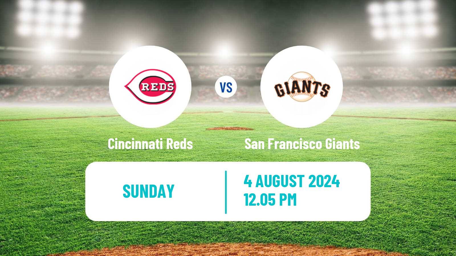 Baseball MLB Cincinnati Reds - San Francisco Giants