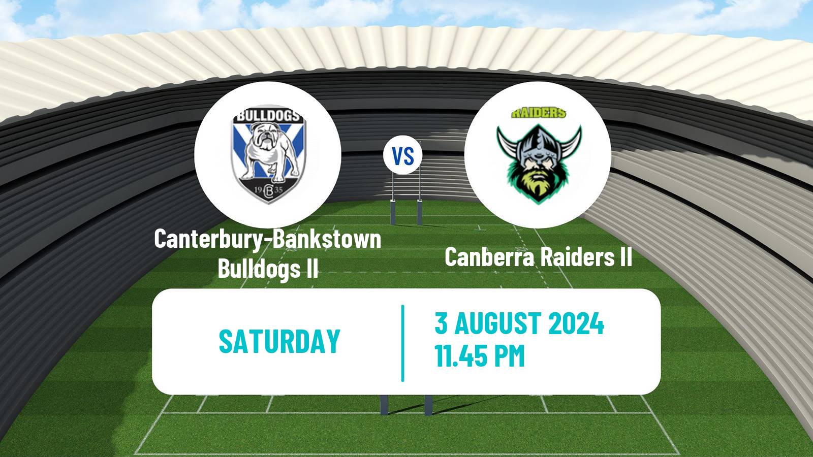 Rugby league Australian NSW Cup Canterbury-Bankstown Bulldogs II - Canberra Raiders II