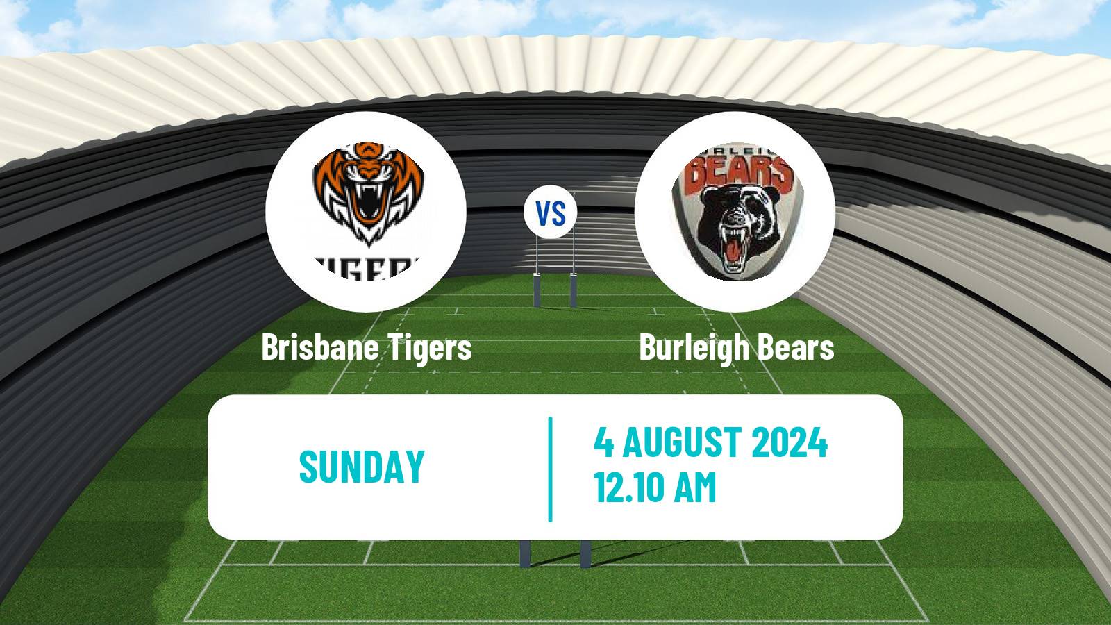 Rugby league Australian Queensland Cup Brisbane Tigers - Burleigh Bears