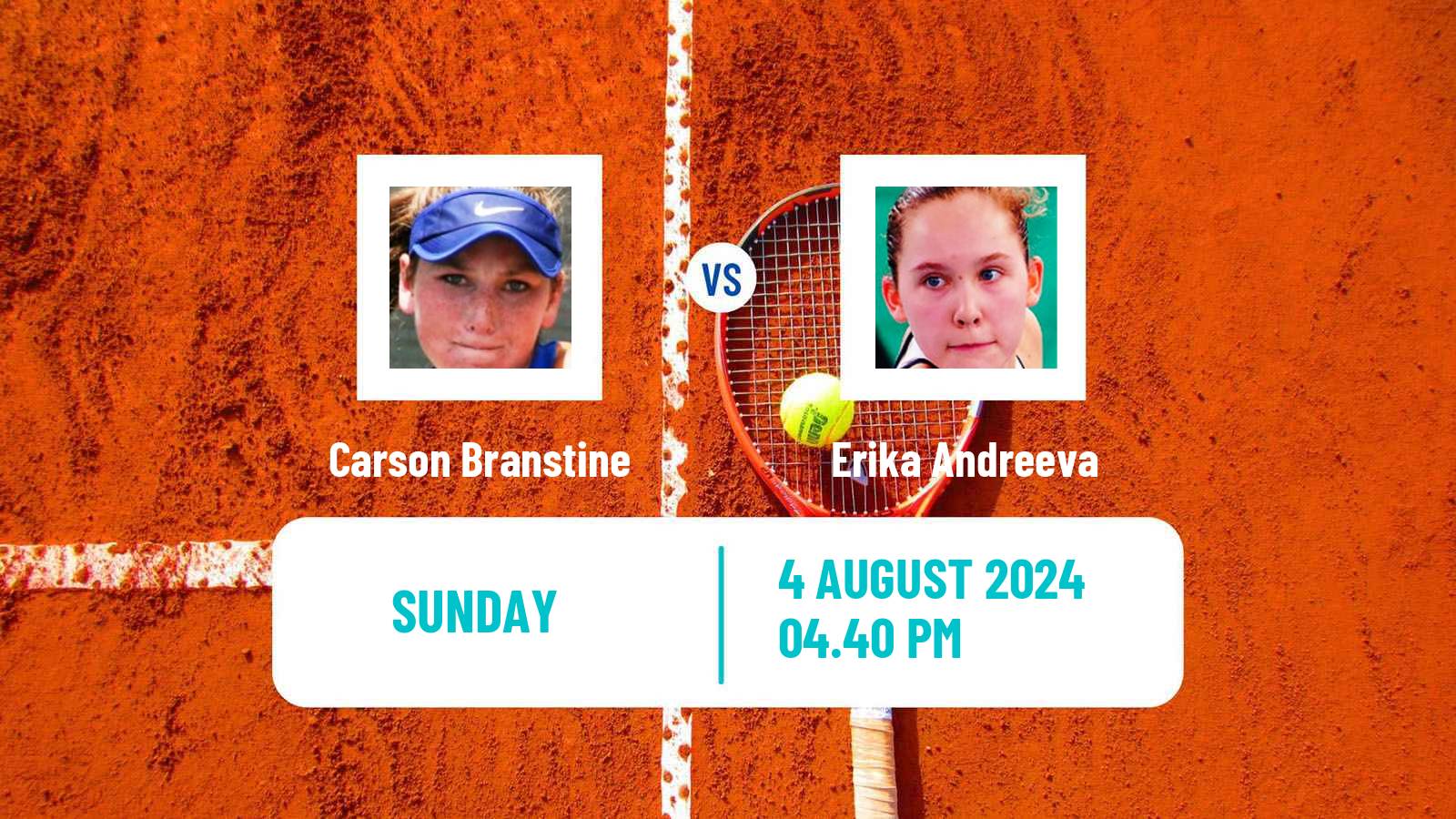 Tennis WTA Toronto Carson Branstine - Erika Andreeva