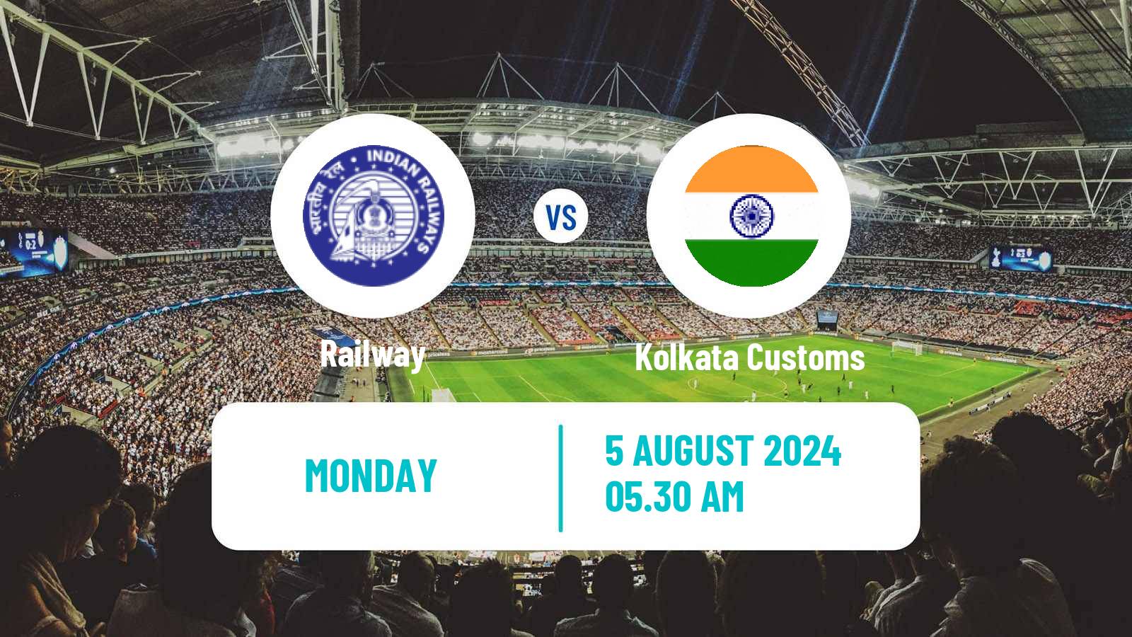 Soccer Calcutta Premier Division Railway - Kolkata Customs