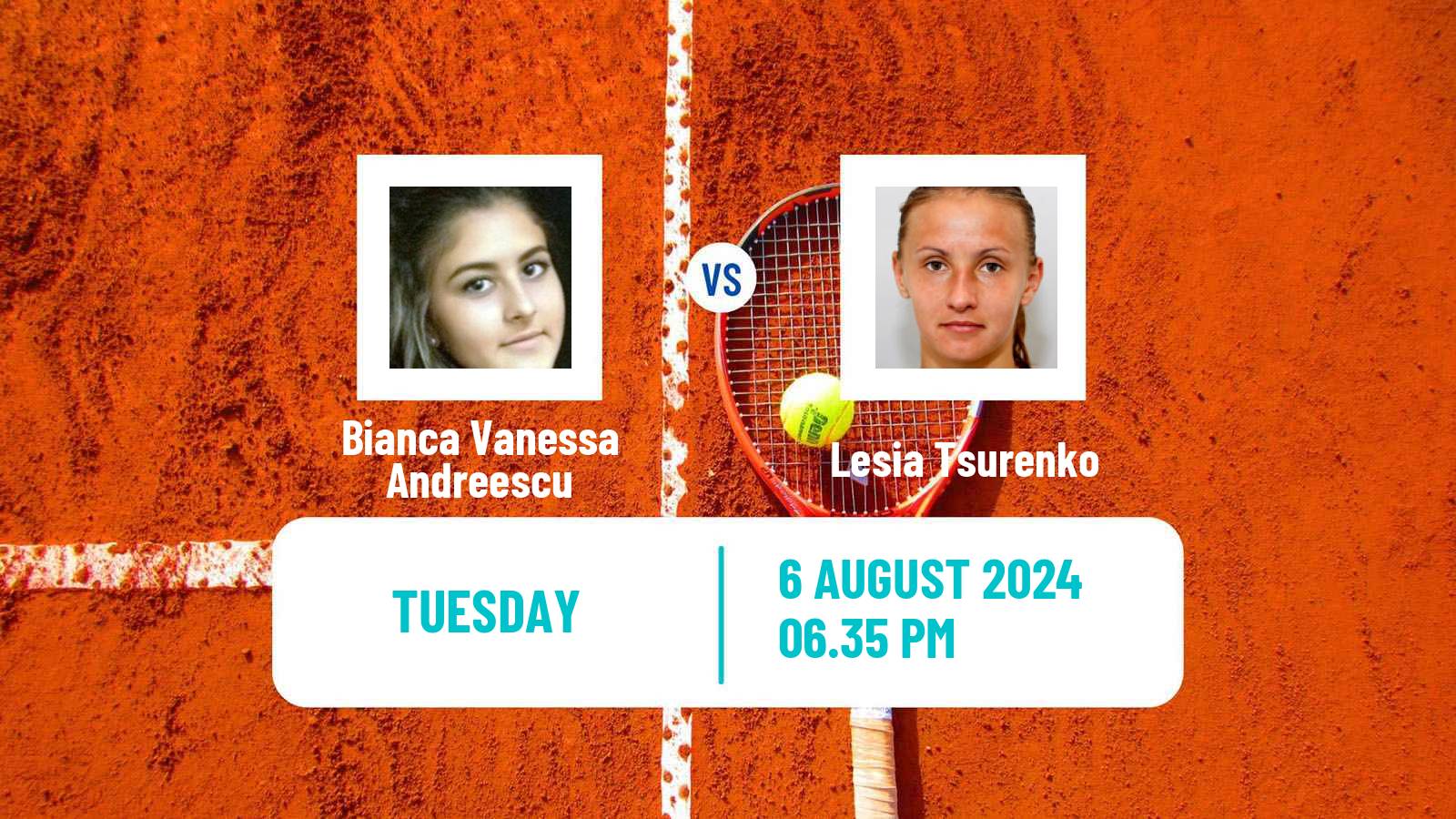 Tennis WTA Toronto Bianca Vanessa Andreescu - Lesia Tsurenko