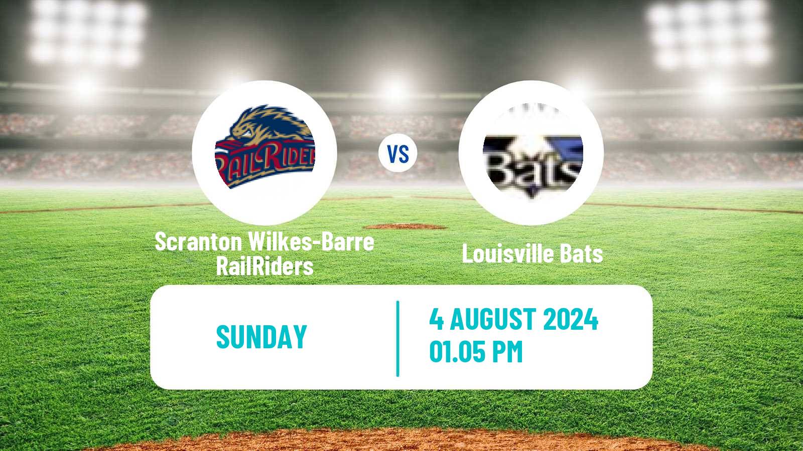 Baseball IL Scranton Wilkes-Barre RailRiders - Louisville Bats