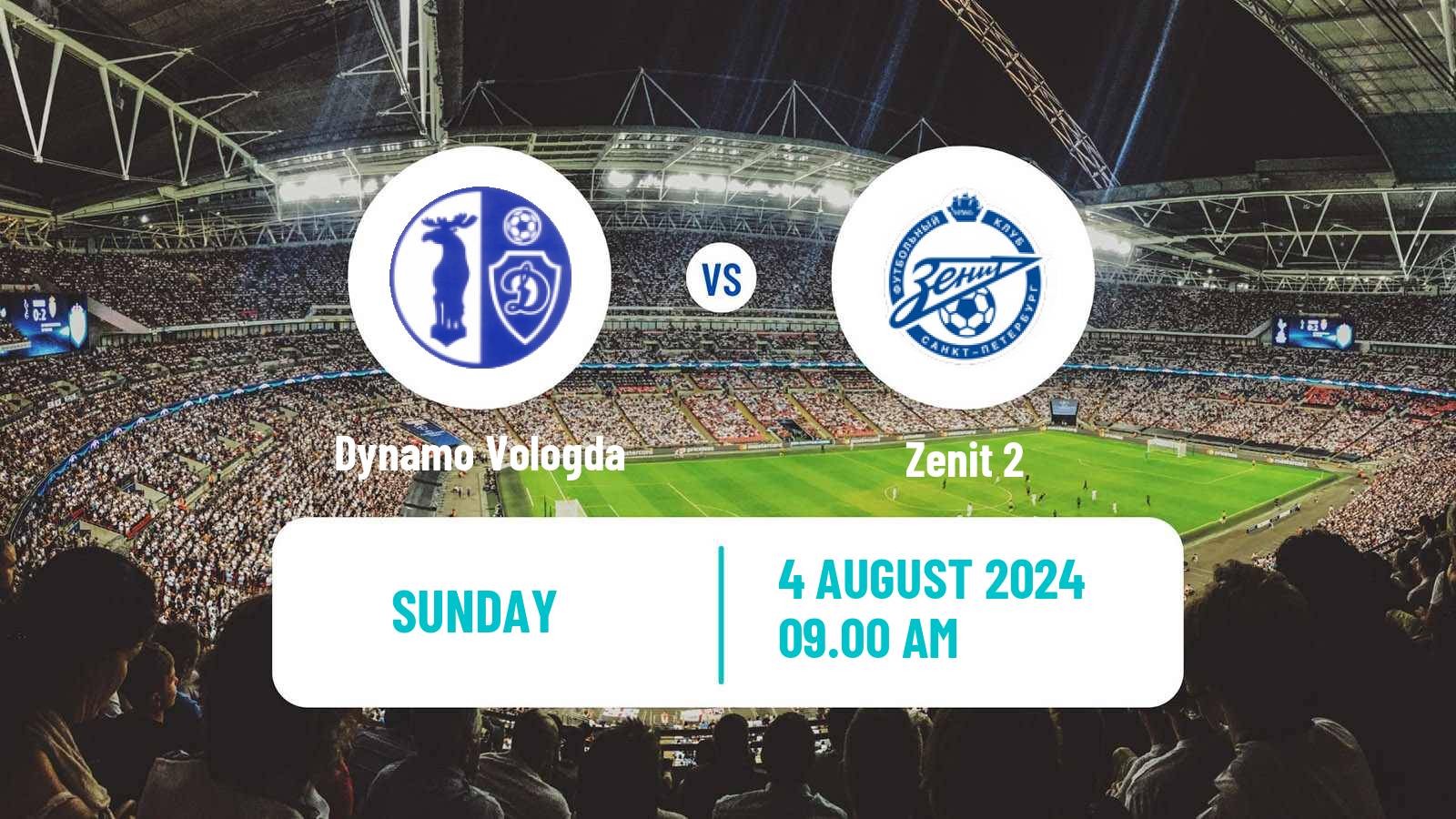 Soccer FNL 2 Division B Group 2 Dynamo Vologda - Zenit 2