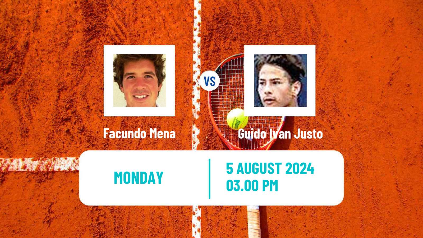 Tennis Bogota Challenger Men Facundo Mena - Guido Ivan Justo