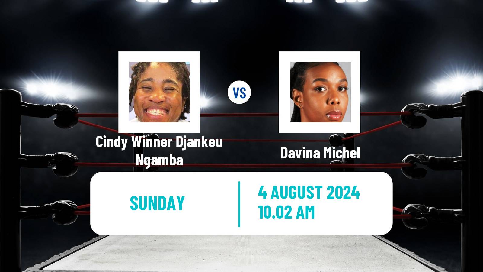 Boxing Middleweight Olympic Games Women Cindy Winner Djankeu Ngamba - Davina Michel