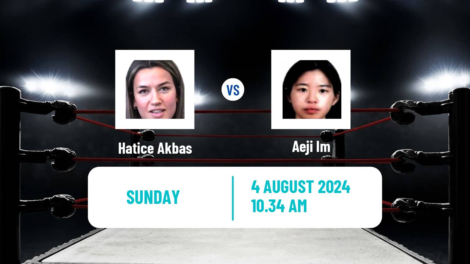 Boxing Bantamweight Olympic Games Women Hatice Akbas - Aeji Im